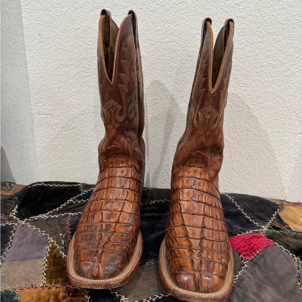 Lucchese Crocodile Tail Men’s Boots 9